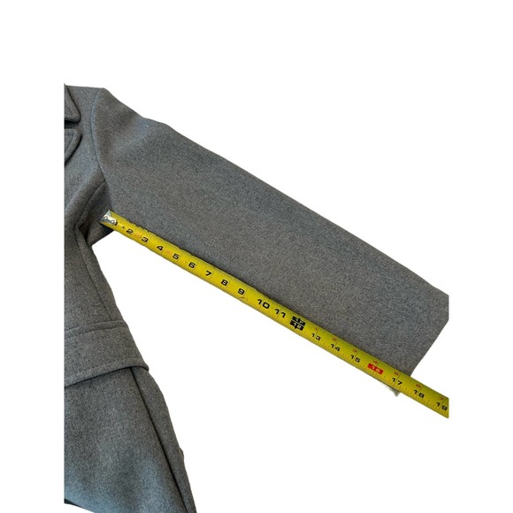 Kate Spade Wool Blend Gray Stylish Belted Coat SZ M - Picture 14 of 16